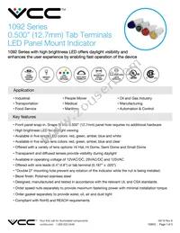 1092QA3-125VAC Datasheet Cover