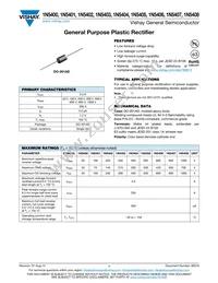 1N5408GP-E3/54 Datasheet Cover