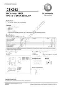 2SK932-23-TB-E Datasheet Cover