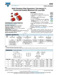 594D477X0010R4T Datasheet Cover