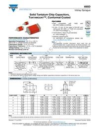 695D105X0050D4T Datasheet Cover