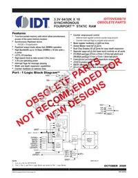 70V5388S200BG8 Datasheet Cover