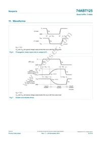 74ABT125PW/AUJ Datasheet Page 6