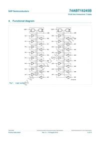 74ABT16245BDGG Datasheet Page 3