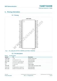 74ABT16245BDGG Datasheet Page 5