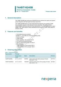 74ABT16245BDGG-Q1J Datasheet Cover