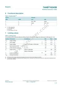 74ABT16245BDGG-Q1J Datasheet Page 5