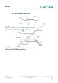 74ABT16245BDGG-Q1J Datasheet Page 8