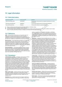 74ABT16245BDGG-Q1J Datasheet Page 13