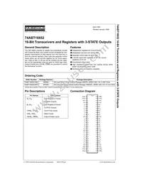 74ABT16652CMTDX Datasheet Cover