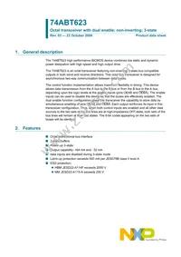 74ABT623PW Datasheet Cover