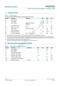 74ABT623PW Datasheet Page 5