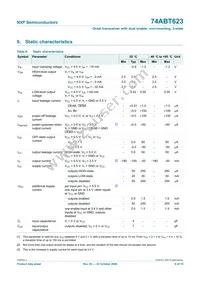 74ABT623PW Datasheet Page 6