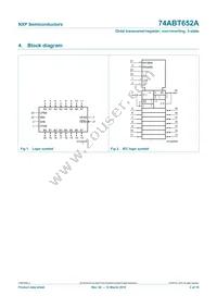 74ABT652APW Datasheet Page 2