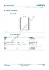 74ABT652APW Datasheet Page 5