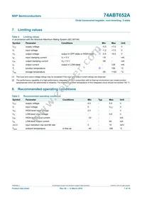 74ABT652APW Datasheet Page 7