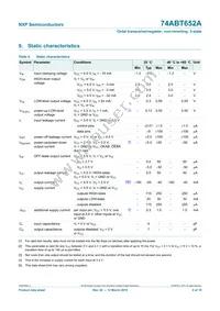 74ABT652APW Datasheet Page 8