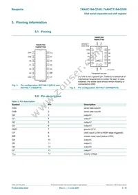 74AHCT164BQ-Q100X Datasheet Page 3