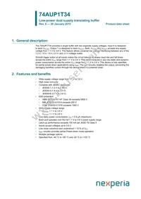 74AUP1T34GF Datasheet Cover