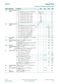 74AUP1T34GF Datasheet Page 5