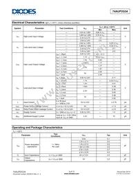 74AUP2G34FZ4-7 Datasheet Page 5