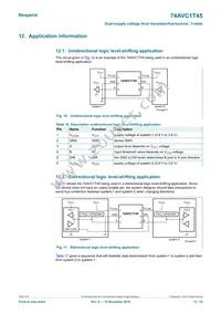 74AVC1T45GN Datasheet Page 13