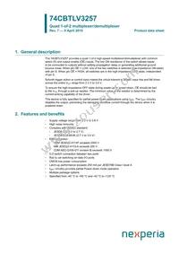 74CBTLV3257D Datasheet Cover