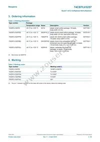 74CBTLV3257D Datasheet Page 2