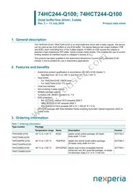 74HC244BQ-Q100 Datasheet Cover