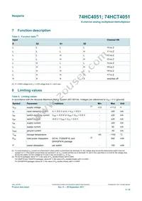 74HC4051D/AUJ Datasheet Page 5