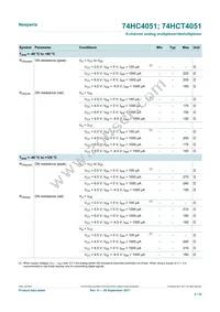 74HC4051D/AUJ Datasheet Page 8