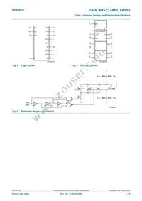 74HC4053D/AUJ Datasheet Page 3