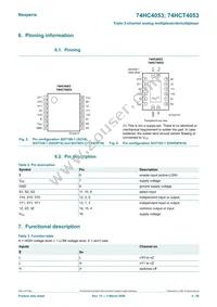 74HC4053D/AUJ Datasheet Page 4