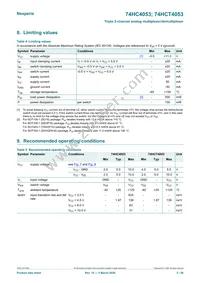 74HC4053D/AUJ Datasheet Page 5