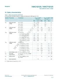 74HCT1G125GV Datasheet Page 4