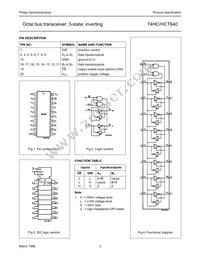 74HCT640D Datasheet Page 3