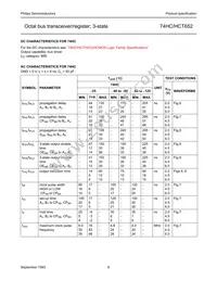 74HCT652N Datasheet Page 6