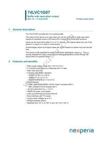 74LVC1G07GN Datasheet Cover