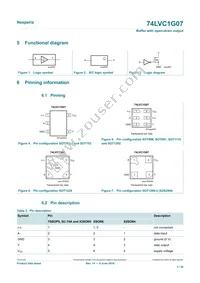 74LVC1G07GN Datasheet Page 3