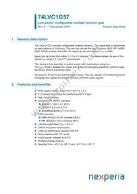 74LVC1G57GN Datasheet Cover