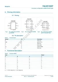 74LVC1G57GN Datasheet Page 3