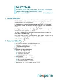 74LVC2245ADB Datasheet Cover