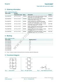 74LVC3G07GD Datasheet Page 2