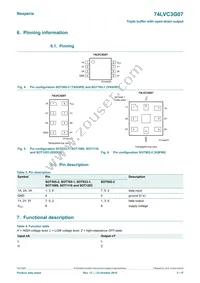 74LVC3G07GD Datasheet Page 3