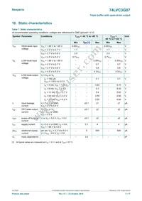 74LVC3G07GD Datasheet Page 5