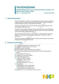 74LVCH322244AEC/G; Datasheet Cover