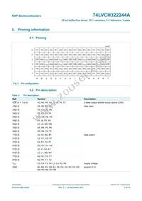 74LVCH322244AEC/G; Datasheet Page 3