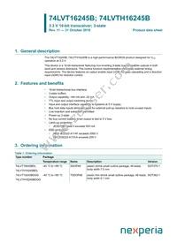 74LVT16245BEV Datasheet Cover