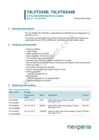 74LVT244BPW/AUJ Datasheet Cover