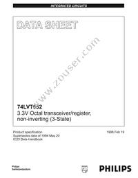 74LVT652PW Datasheet Cover